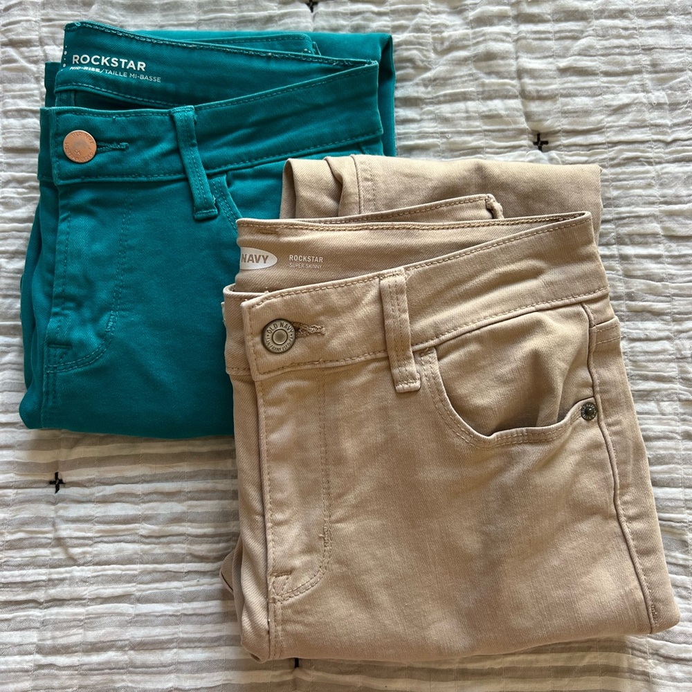Lot of 2 Old Navy Rockstar pants